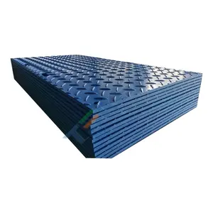 Ready To Ship Diamond Texture HDPE High Density PE Plastic Grass Protection Mat For Construction Site