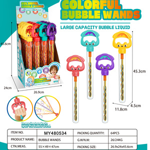 Varita de <span class=keywords><strong>burbujas</strong></span> larga con diseño de personajes infantiles, pulpo de cinco garras, 32 orificios, para fiestas de verano al aire libre para niños - Product Image 3