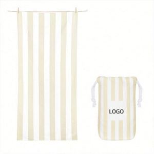 High Quality Print Towels With Logo Water Absorption Sand Free Custom Microfiber Beach Towel - Product Image 2