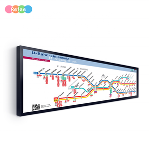 37 Inch Ultra Wide Stretched LCD Bar Signage <b>Banner</b> for Bus Station Elevator Advertising 700 Nits Brightness 3-Year - Product Image 2