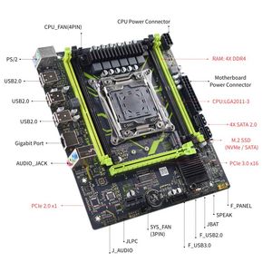 Pandl ชุดมาเธอร์บอร์ดใหม่ M-ATX X99-P4มาเธอร์บอร์ดชุดคอมโบ <span class=keywords><strong>Intel</strong></span> Xeon E5 2620 V3 DDR4 2620v3 ECC RAM ชุดมาเธอร์บอร์ด X99 - Product Image 5