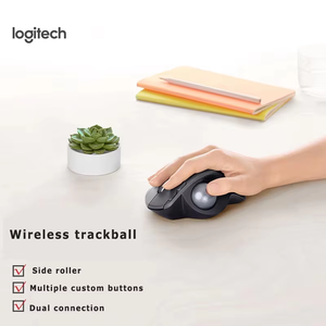 เมาส์แทร็กบอลไร้สาย Logitech MX ERGO S เมาส์ตามหลักสรีรศาสตร์พร้อมตัวรับสัญญาณ Unifying, ระบบคลิกเงียบ, ชาร์จเร็วผ่าน USB-C - Product Image 6