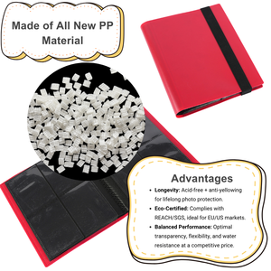 Album de cartes en plastique premium, 4 pochettes, 20 pages, capacité de 160 cartes 6x9cm, bricolage, imperméable, écologique, reliure ultrasonique, pour cartes à collectionner Pokémon - Product Image 3