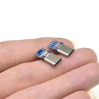 Carte de test de connecteur mâle USB 3.1 TYPE-C 24 broches mâle prise mâle à souder fil et câble adaptateur pour téléphone portable charge rapide