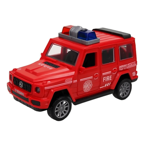 Emergency Truck Diecast Toy 12cm Inertial Pull Back <b>Fire</b> Rescue Vehicle For Kids - Product Image 2