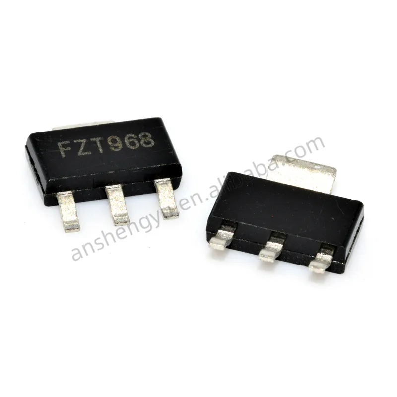 Ansoyo sot223 PNP silicon phẳng cao hiện tại fzt968ta fzt968 bóng bán dẫn điện