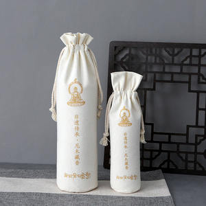 Trousse de toilette circulaire avec cordon de serrage en corde Logo personnalisé grands sacs à poignée en coton en <span class=keywords><strong>toile</strong></span> <span class=keywords><strong>rigide</strong></span> écologique - Product Image 1