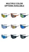 Lunettes de soleil polarisées OEM unisexes avec verres PC UV400, protections latérales amovibles, monture intégrale NAISHA J238 pour le cyclisme, les sports de plein air et la pêche
