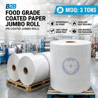 Rouleaux géants et feuilles de papier jetables de qualité alimentaire enduites de PE pour emballages alimentaires et gobelets en papier – Vente en gros usine B2B Linqu Yulong