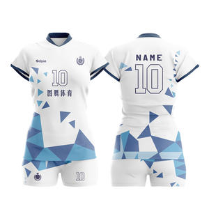 Uniforme Deportivo Exclusivo para Voleibol, Ropa de Competición, Traje Deportivo para Hombre y Mujer, Poliéster, Estampado Digital a Rayas - Product Image 1