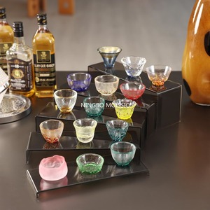 MOISSIC Supports de présentation coulissants en acrylique de 12 pouces, style vintage, écologiques, durables, transparents, noirs, pour parfums et figurines - Product Image 3