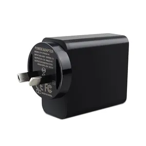 5V 3A 9V 12V 15V 3A 20V 2,25a SAA 2pin enchufe a usb-c fuente de alimentación Qc 3,0 45w Pd cargador de pared de viaje adaptador USB C