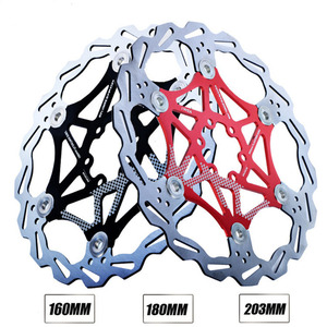 Rotor de freio para bicicleta, disco de freio flutuante, liga de alumínio, 160/180/203mm para mountain bike - Product Image 2