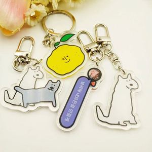 Lovely Custom Personalized Printed Acrylic Charms Key Chain Genshin Impact Plastic Keychains Set - Product Image 6