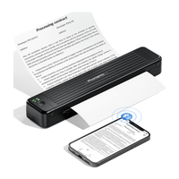 Imprimantes portables Phomemo P831 300 DPI sans fil format A4/Letter, papier ordinaire, imprimante mobile compatible avec les téléphones et les ordinateurs portables
