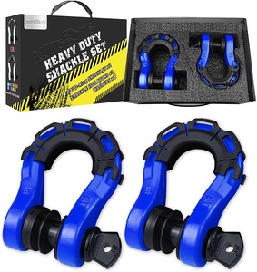 Gian lận phần cứng 8t tùy chỉnh off road kéo Bow Mega xiềng xích 3/4 "D-Ring còng áp dụng cho xe Jeep - Product Image 3