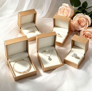 Factory Luxury Square Separate Size Jewellery Gift <b>Box</b> Flocking Inner for Bangle Pendant Fine Jewelry Retail <b>Packing</b> - Product Image 5