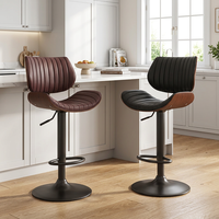 Sgabello da Bar di Lusso, Sedia da Pranzo, Arredamento per Bar, Tabureti da Bar, Mobili Commerciali Nordici, Sgabello da Bar Girevole Alto per Interni