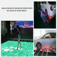 Dalles LED interactives intelligentes à écran RGB pour la signalisation en magasin, la navigation et l'éducation, avec capteur radar