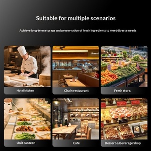 Congelatore Commerciale a Sei Porte, Doppia Temperatura, in Acciaio Inossidabile, per Ristoranti e Cucine, con Funzione Fresh Lock, Grande Capacità, Primo Livello - Product Image 4