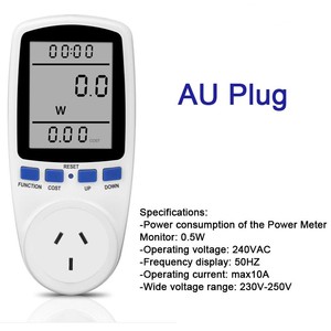 Medidor de Electricidad para UE, EE. UU. y Reino Unido, Monitor de Voltaje, Medidor de Potencia, Tipo Enchufe, Medidor de Vatios, Analizador de Energía, <span class=keywords><strong>kWh</strong></span> - Product Image 5
