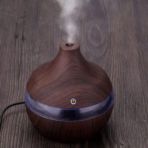 Mini Humidificador 2025 de 300 ml con Aspecto de Madera, Difusor de Aroma Ultrasónico USB, Iluminación LED, 4 Horas de Duración, 35dB, Lámpara Nocturna de Mesa Eléctrica - Product Image 2
