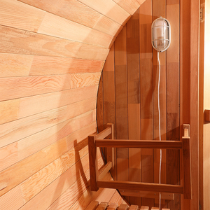 Smartmak <strong>Hemlock</strong>/Cedar <strong>Sauna</strong> Outdoor <strong>Wooden</strong> Barrel <strong>Sauna</strong> With Panoramic Glass