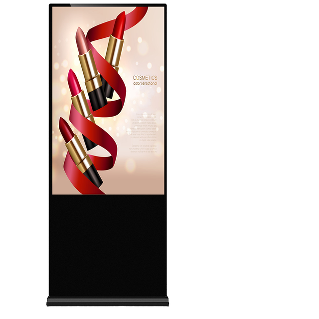 55-Inch Floor Standing LCD DUAL SCREEN Advertising Kiosk Digital Signage Display for Elevator & Education Toptotem Player