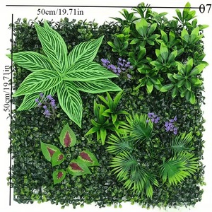 Panel de musgo de pared de jungla artificial 3D personalizado al por mayor cubierta de jardín verde vertical con plantas similares a la hierba para paisajismo - Product Image 4