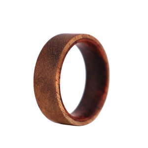 Hecho a mano Natural <span class=keywords><strong>Koa</strong></span> madera de rosa anillo de hombre combinado anillo de madera - Product Image 3