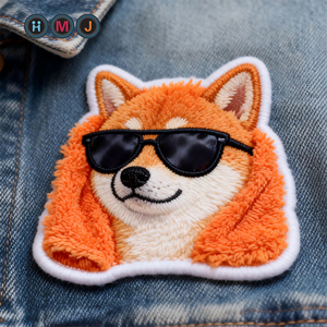 Parches Bordados de Dibujos Animados HMJ de Shiba Inu, Insignias Termoadhesivas de Perro <span class=keywords><strong>Akita</strong></span> <span class=keywords><strong>Japonés</strong></span> para Ropa Infantil, Parches para Sombreros, Apliques de Animales - Product Image 2