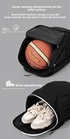 Sac à dos de sport multifonctionnel personnalisable avec logo, pour basket-ball, badminton, étudiants, grande capacité, imperméable, avec bretelles à coussin d'air