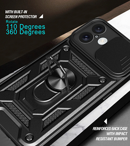 เคสโทรศัพท์หน้าต่างแบบกลไกกดสำหรับ <span class=keywords><strong>iPhone</strong></span> <span class=keywords><strong>11</strong></span> 16 PRO MAX กรอบป้องกันแบบหมุนได้หลายฟังก์ชันทำจาก PC <span class=keywords><strong>ที่</strong></span>ทนทาน - Product Image 6