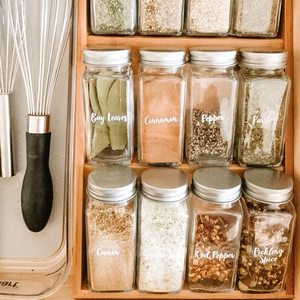 Juego de cocina personalizado, tarro, botella, despensa privada, etiquetas, especias, impermeable, mate, etiquetas de embalaje para tarro - Product Image 2