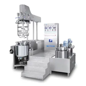 Vacuum Emulsifying Homogenizer Cosmetic Skin Cream Lotion Making Machine Cream Mixing Machine Vacuum Emulsifying Mixer Homo