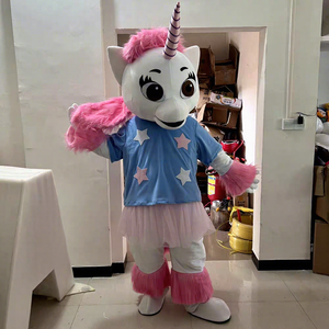 Tùy Chỉnh Khổng Lồ Đi Bộ Unicorn Linh Vật Trang Phục Cho Người Lớn Dễ Thương Ngự<span class=keywords><strong>a</strong></span> Cosplay Cho Giáng Sinh - Product Image 4