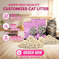 Pasir Kucing Tahu Alami Grosir, Dapat Dibuang di Toilet, Ramah Lingkungan, Pasir Kucing Berbahan Dasar Kedelai, OEM Label Pribadi, Pasokan Pabrik dalam Jumlah Besar