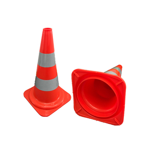 Reflective High Intense Reflective Orange PVC Flexible Elastic Warning Safety Road Traffic <strong>Cone</strong> 50CM Height - Product Image 6