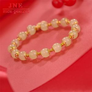 Vàng có thể những điều tốt đẹp xảy ra Fu nhân vật Vòng đeo tay của phụ nữ đồng mạ vàng thời trang trang trí sống thương mại điện tử nhà máy cung cấp - Product Image 5