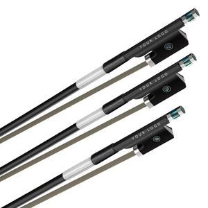 Arco para violonchelo NAOMI, fibra de carbono, agarre de piel de oveja, crin de caballo blanco, arco de carbono YMH CBB105 Abalone Cellist - Product Image 1