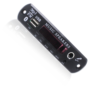 โมดูล MP3 แบบการ์ด 12V พร้อมบอร์ดถอดรหัสเสียง รองรับบลูทูธ USB TF วิทยุ FM และไมโครโฟน ฟังก์ชั่นนาฬิกา-รองรับไฟล์ <span class=keywords><strong>WAV</strong></span> - Product Image 1