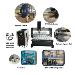เครื่องแกะสลักไม้ <span class=keywords><strong>CNC</strong></span> 6090ขนาดเล็กเครื่องแกะสลักงานไม้3D - Product Image 3