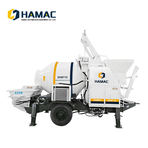 เครื่องผสมคอนกรีตเคลื่อนที่ดีเซล HAMAC พร้อมปั๊ม รุ่น DHBT15 สำหรับงานก่อสร้าง - Product Image 6