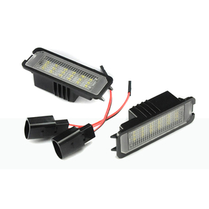 2 pièces HOPSTYLING pour 911/Cayman/Cayenne/Macan, éclairage de plaque d'immatriculation LED - Certifié E-mark 12V Aluminium - Product Image 1