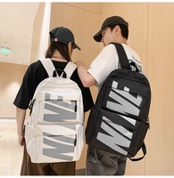 Sac à dos scolaire tendance pour adolescents, personnalisable avec logo, imperméable, fermeture éclair, en nylon, pour ordinateur portable, sac de sport unisexe – Grande Vente
