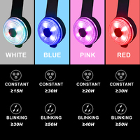 Nouveaux produits IPX6 étanche lanière pour animaux de compagnie voyant d'avertissement de sécurité Clip sur harnais laisse collier LED chien lumière