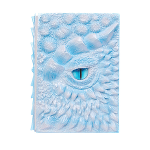 สมุดโน้ตดีไซน์ลายนูน 3 มิติ สไตล์เรโทร พรีเมียม รุ่นใหม่ปี 2026 ลายมังกรทาสีสีตา มีจำหน่ายสำหรับโปรโมชั่น DND - Product Image 4