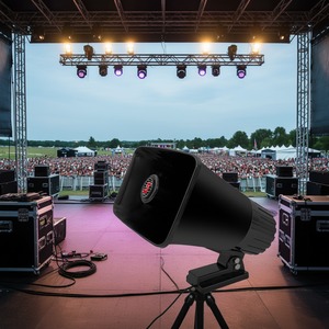 Haut-parleur extérieur PA 5Core 5x8 pouces 65W Bull Horn 8Ohm Système audio portable Noir - Product Image 2