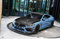 Kit carrosserie en fibre de carbone sèche de style Ct pour BMW Série 8 M8, lèvre avant en fibre de carbone, jupe latérale, diffuseur arrière, spoiler, capot