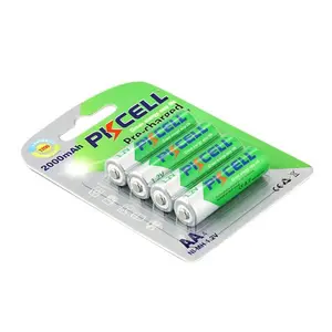 High品質PKCELL 1.2 12vニカド水素バッテリーaa 2600mAh充電式電池ディープサイクルタイプ